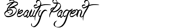 Beauty Pagent font preview